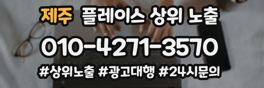 제주 플레이스 상위 노출