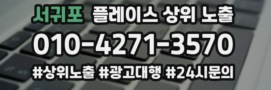 서귀포 플레이스 상위 노출
