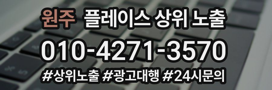 원주 플레이스 상위 노출