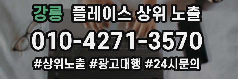 강릉 플레이스 상위 노출