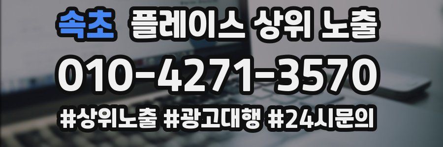 속초 플레이스 상위 노출