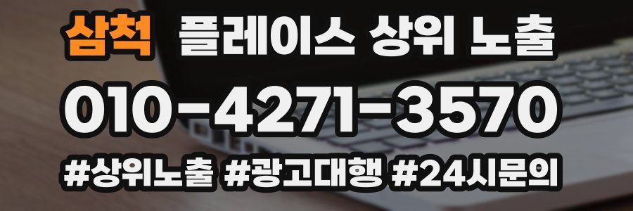 삼척 플레이스 상위 노출