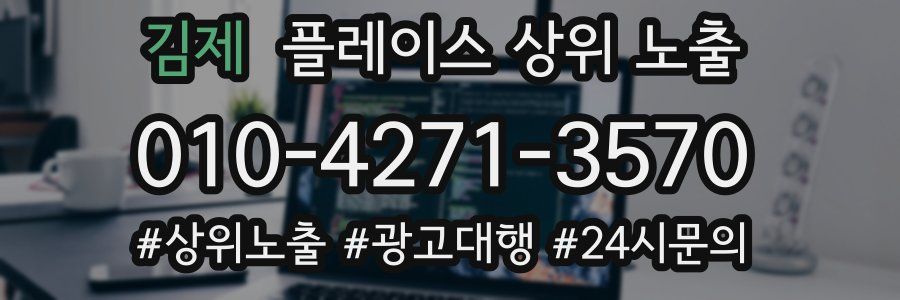 김제 플레이스 상위 노출