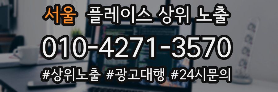 서울 플레이스 상위 노출
