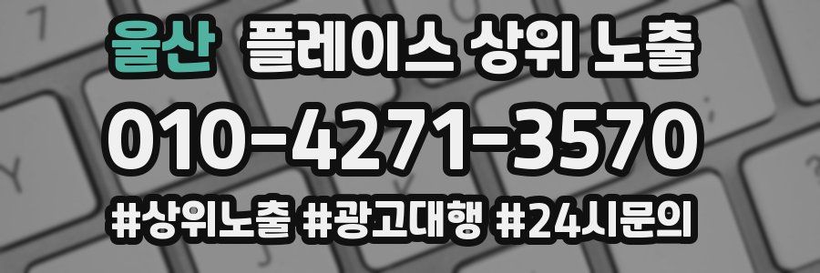 울산 플레이스 상위 노출