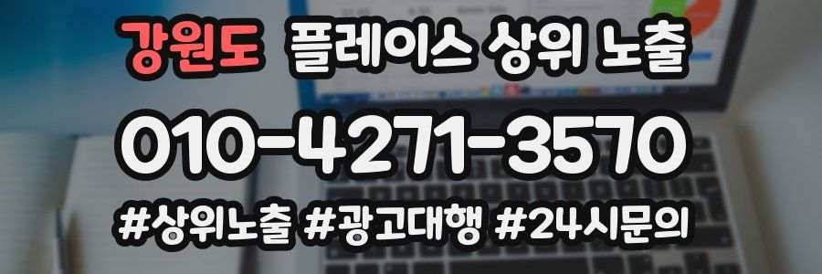 강원도 플레이스 상위 노출