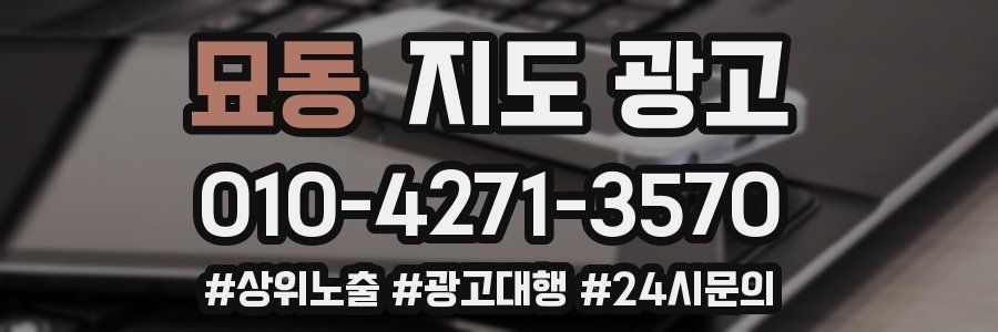 묘동 지도 광고