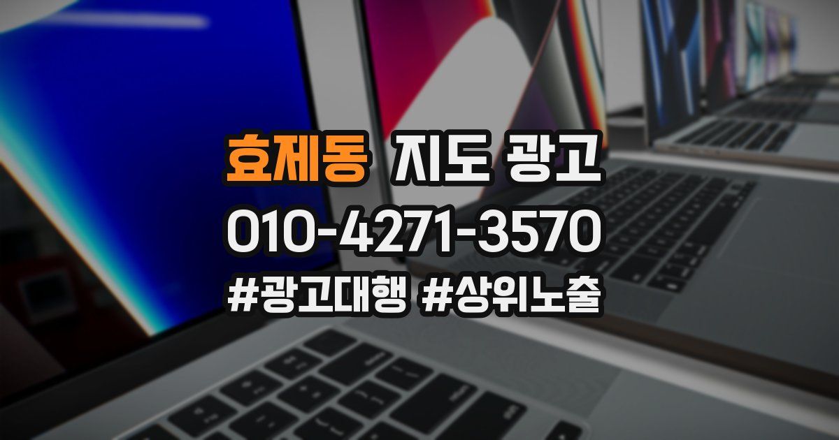 효제동 지도 광고