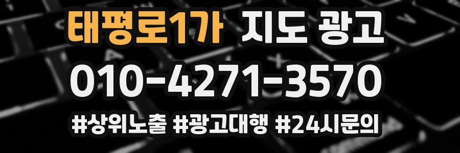 태평로1가 지도 광고