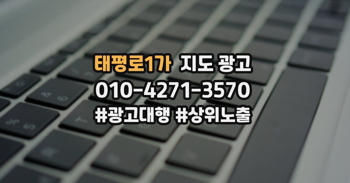 태평로1가 지도 광고