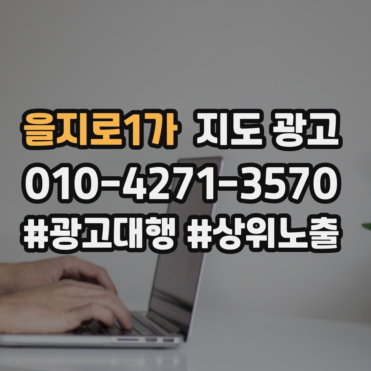 을지로1가 지도 광고