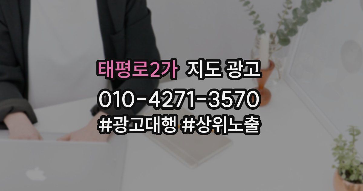 태평로2가 지도 광고
