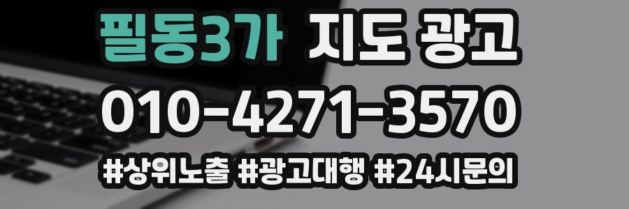 필동3가 지도 광고
