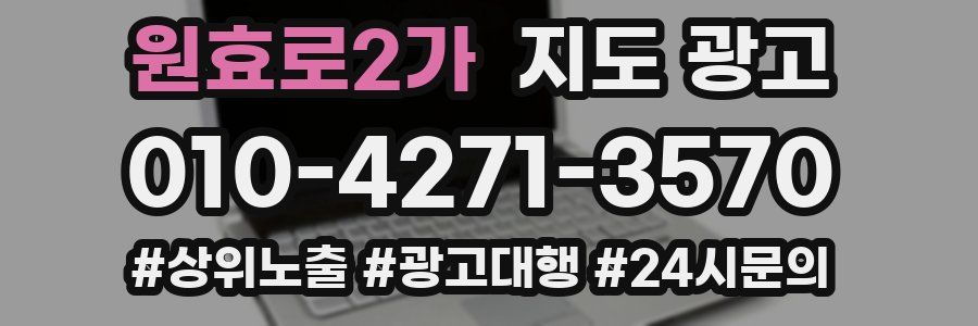 원효로2가 지도 광고