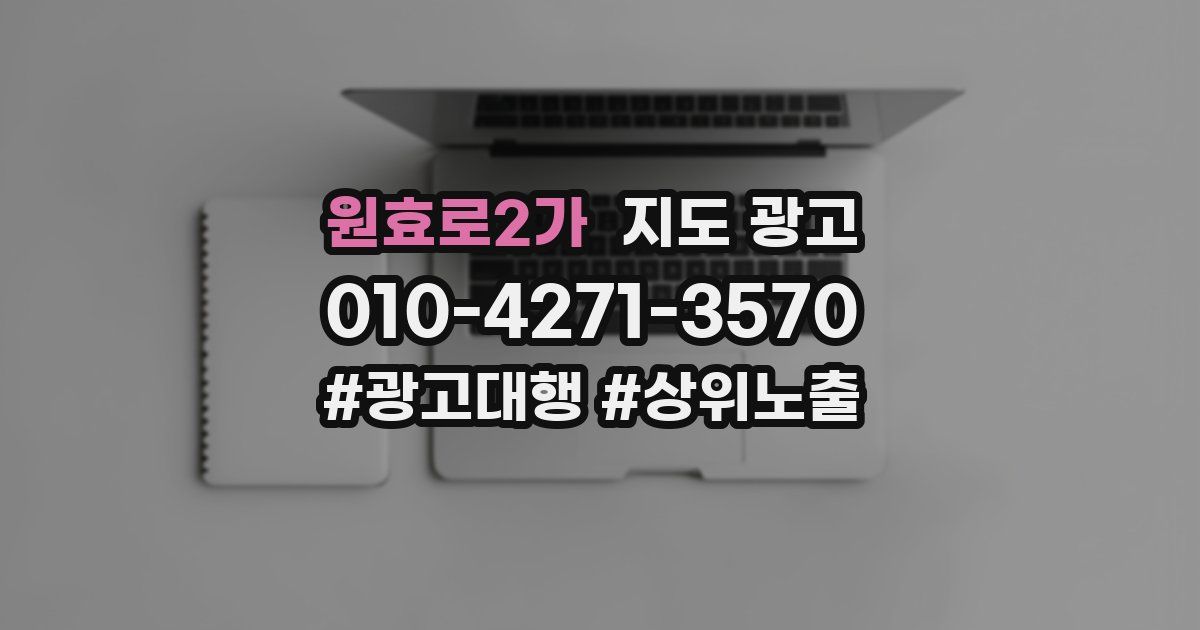 원효로2가 지도 광고