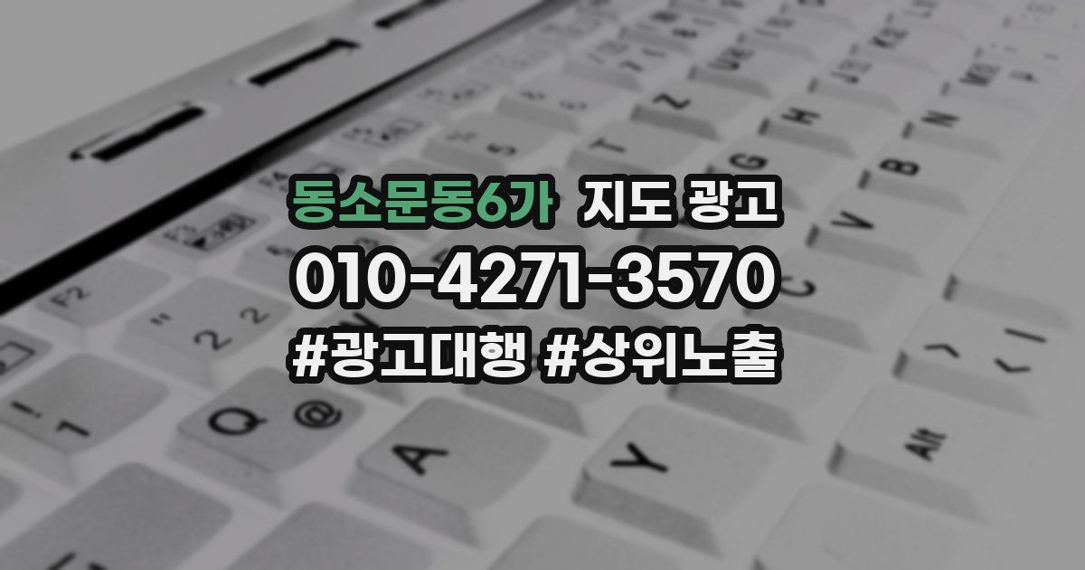 동소문동6가 지도 광고