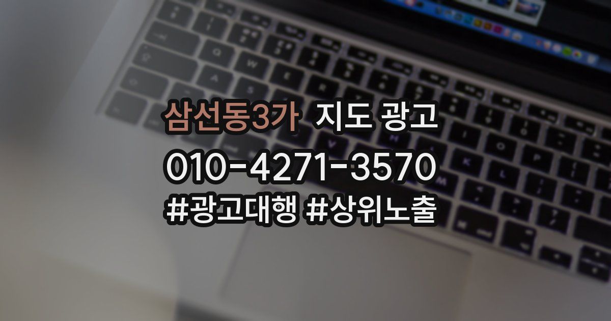 삼선동3가 지도 광고