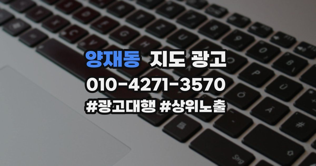 양재동 지도 광고