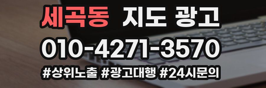 세곡동 지도 광고