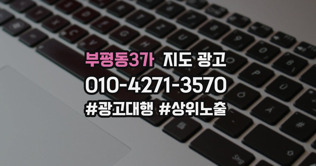 부평동3가 지도 광고