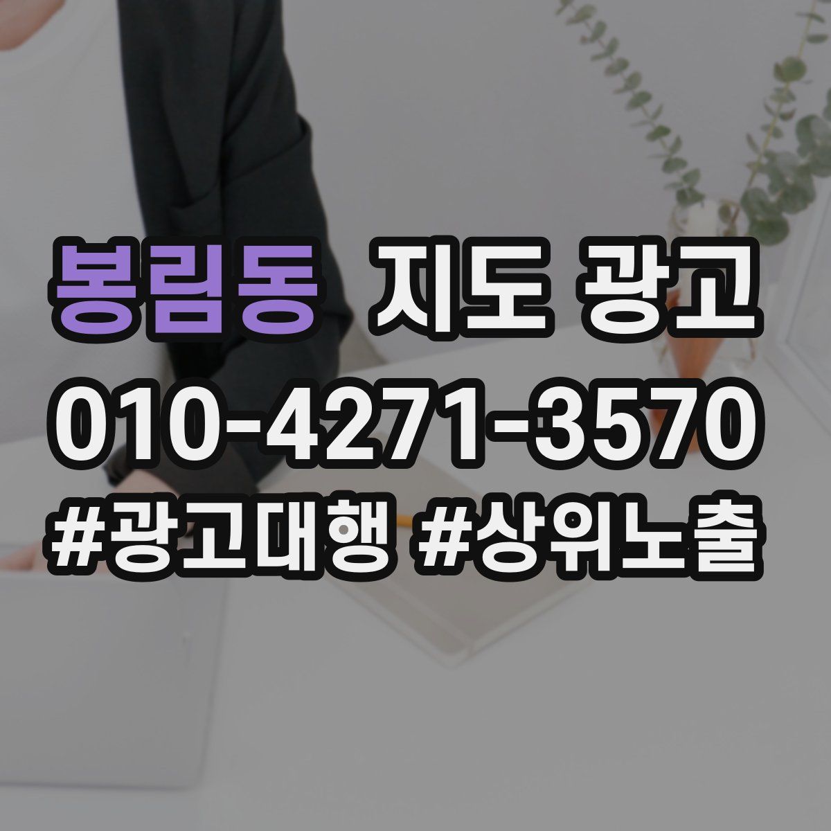 봉림동 지도 광고