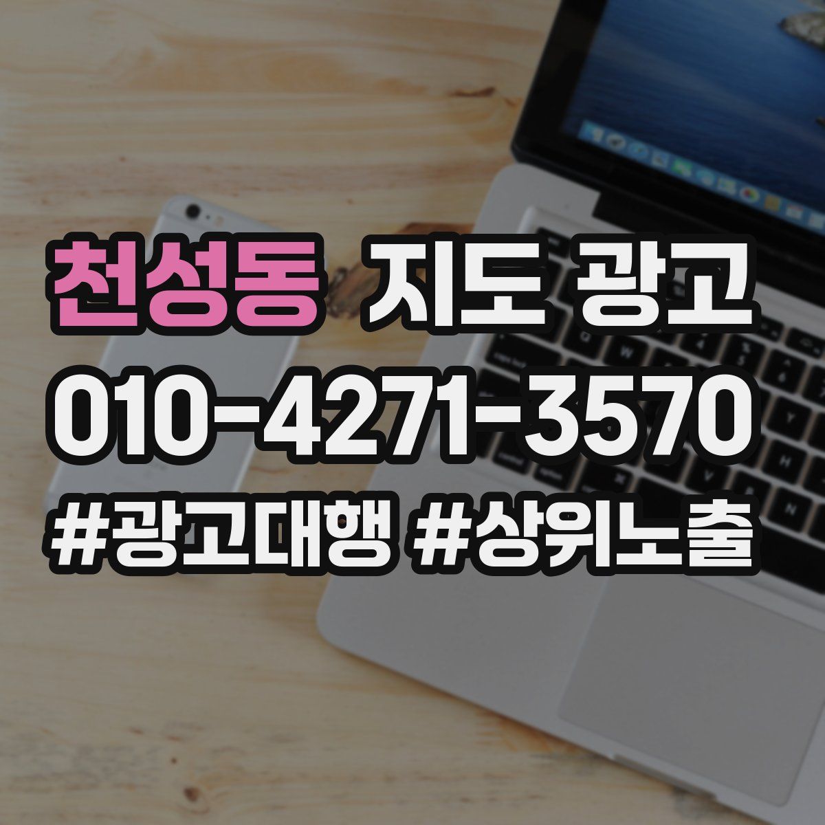 천성동 지도 광고