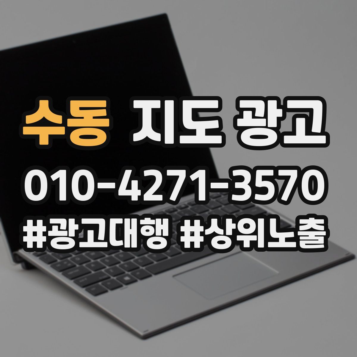 수동 지도 광고