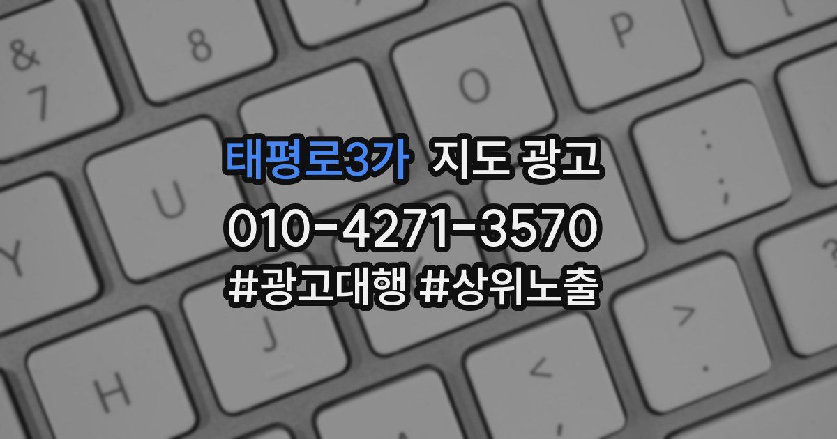 태평로3가 지도 광고