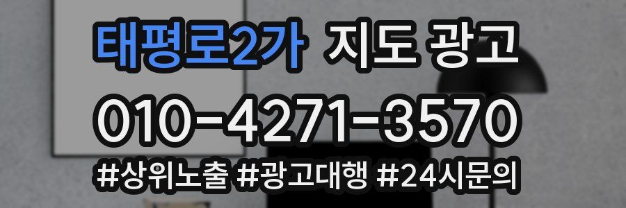 태평로2가 지도 광고