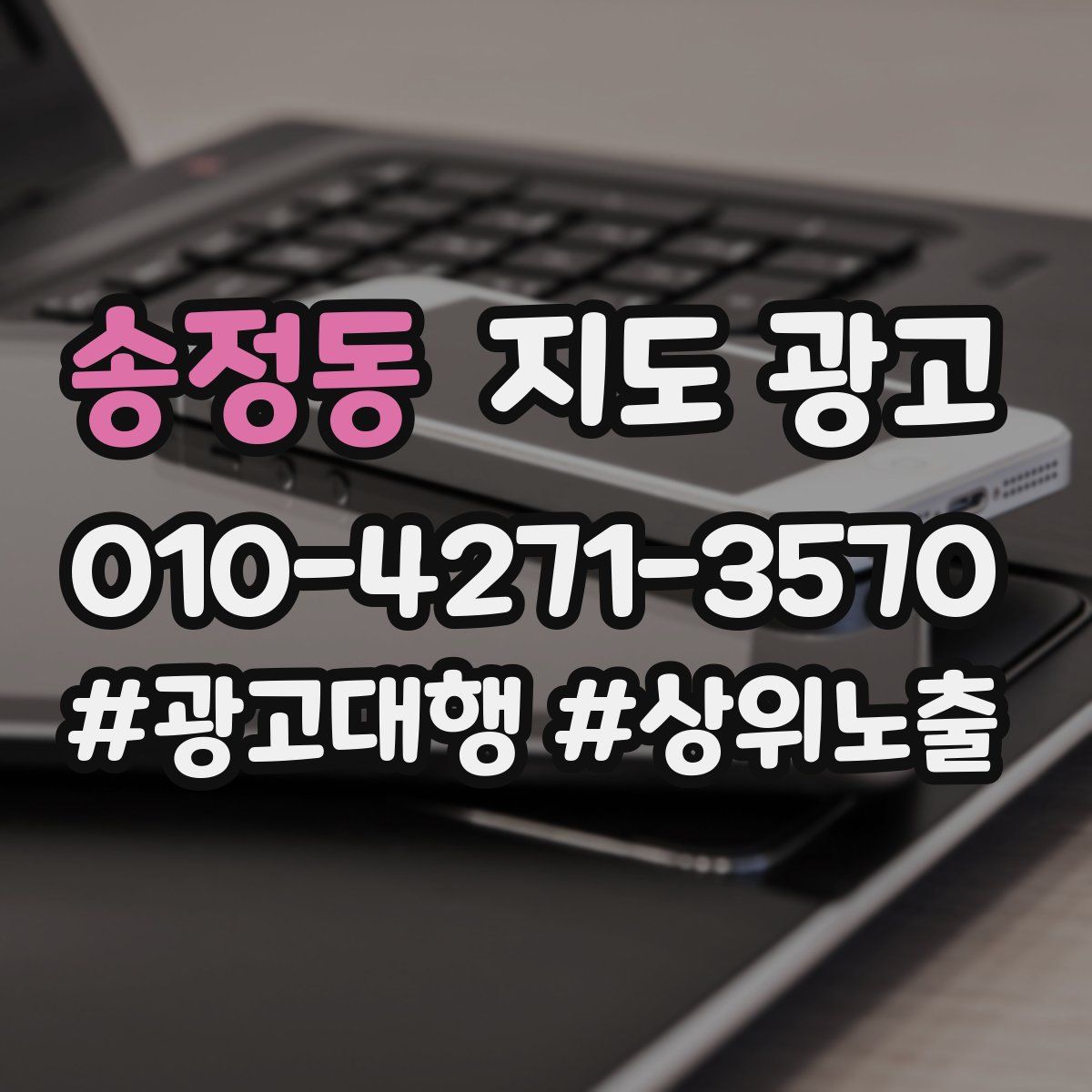 송정동 지도 광고