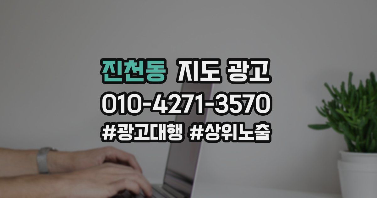 진천동 지도 광고