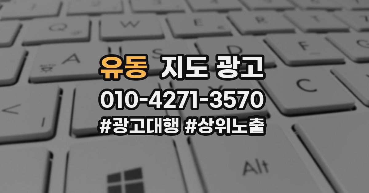 유동 지도 광고