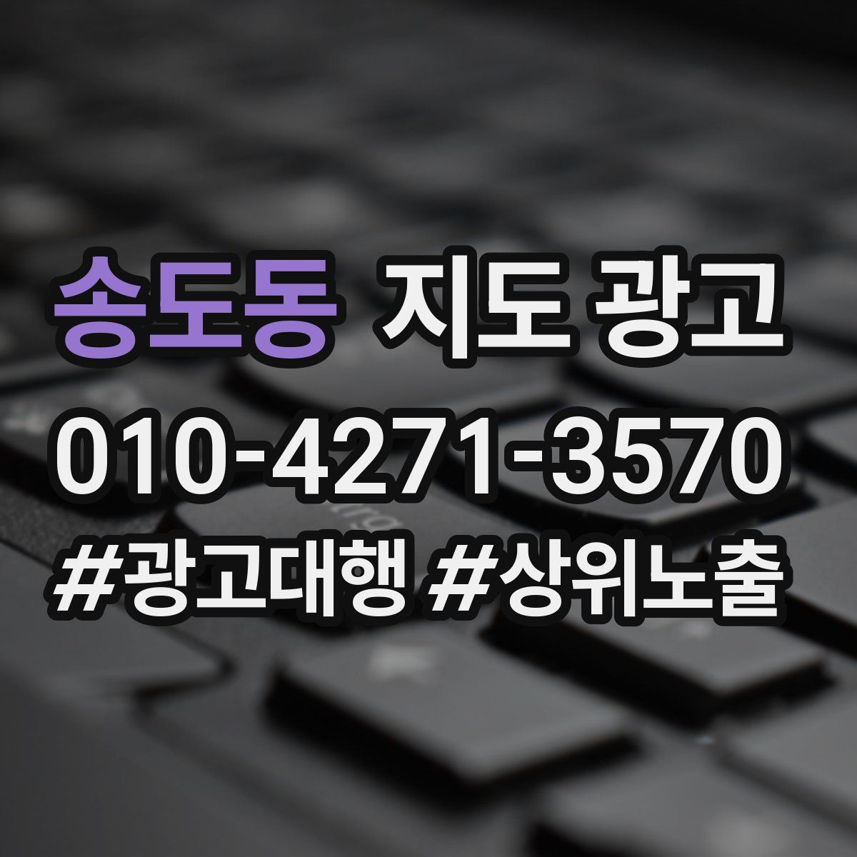 송도동 지도 광고