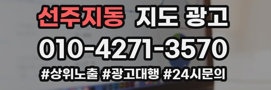 선주지동 지도 광고