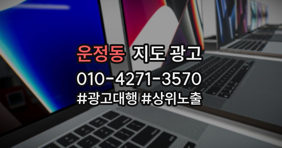 운정동 지도 광고