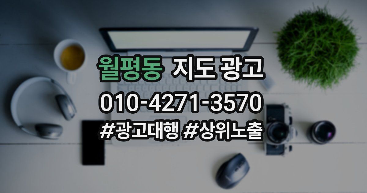 월평동 지도 광고