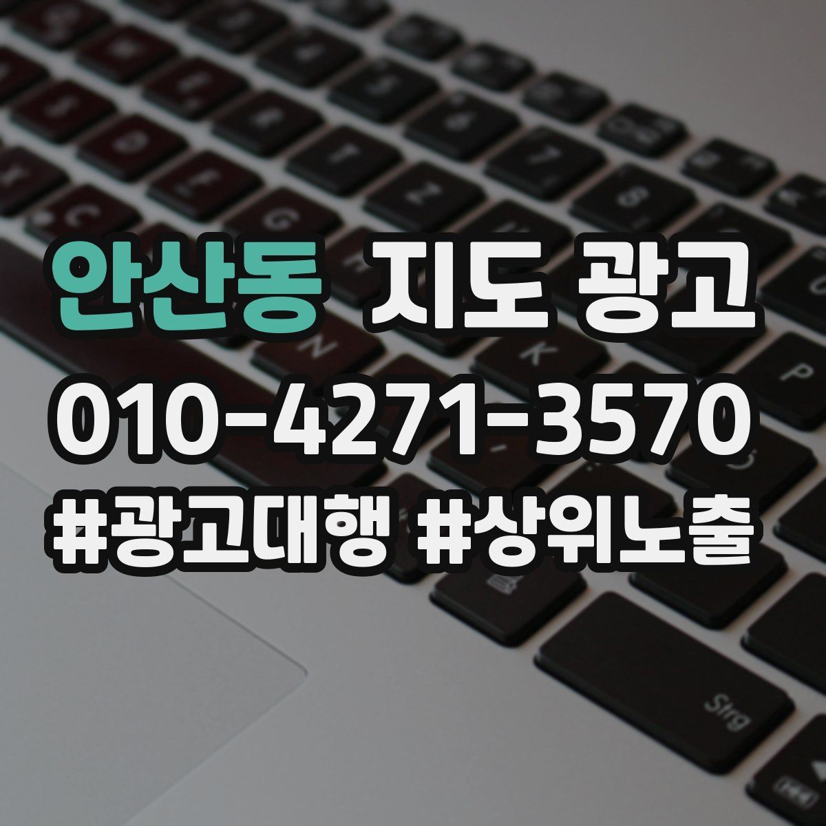 안산동 지도 광고