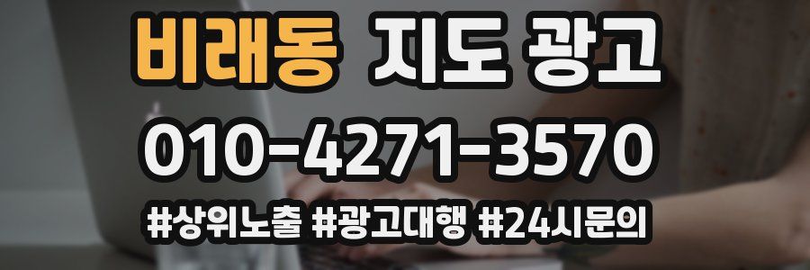 비래동 지도 광고