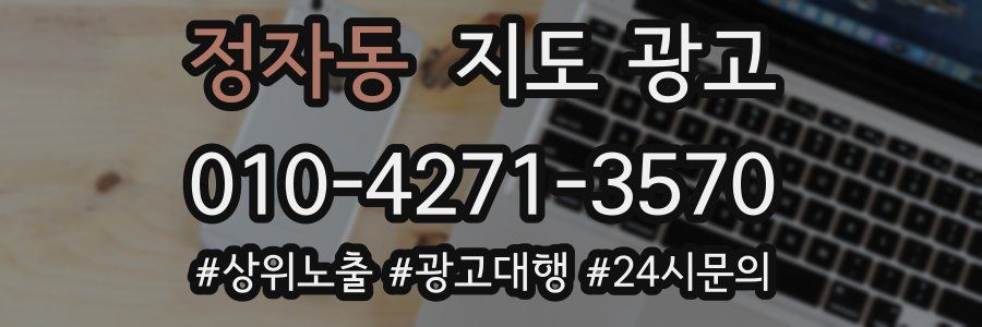 정자동 지도 광고