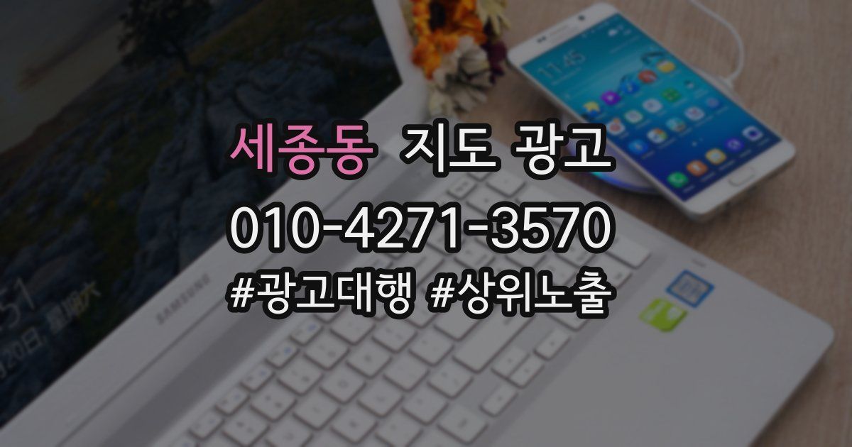 세종동 지도 광고