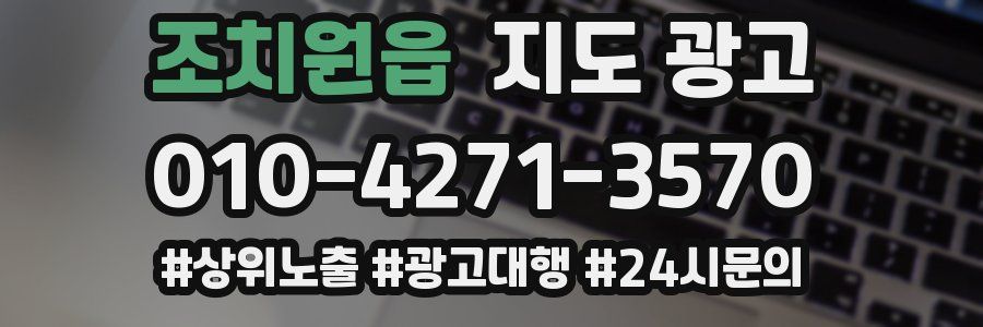 조치원읍 지도 광고