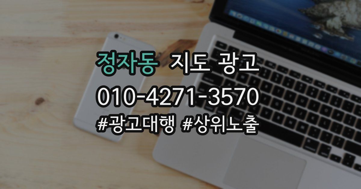 정자동 지도 광고
