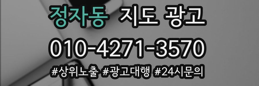 정자동 지도 광고