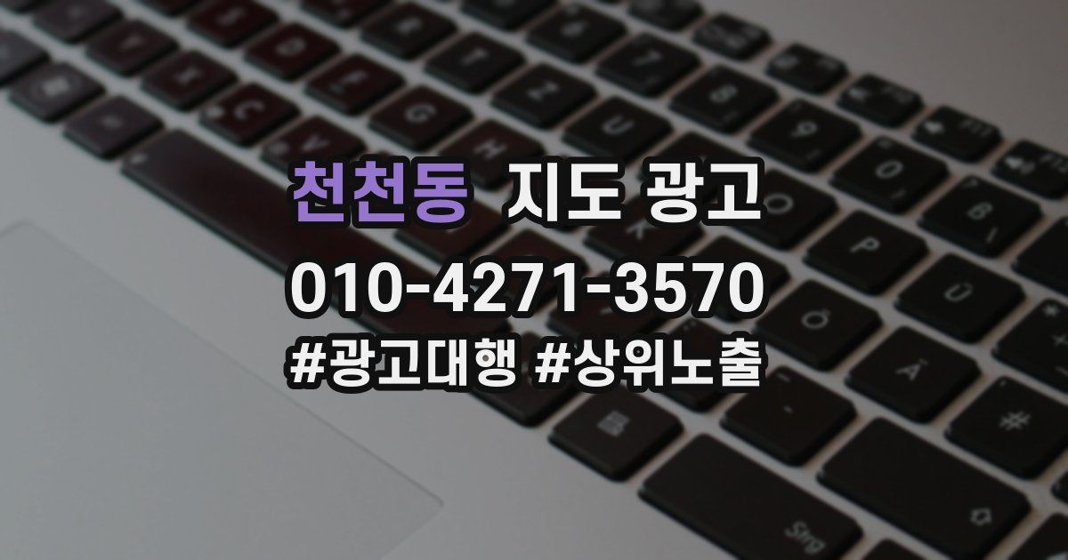 천천동 지도 광고