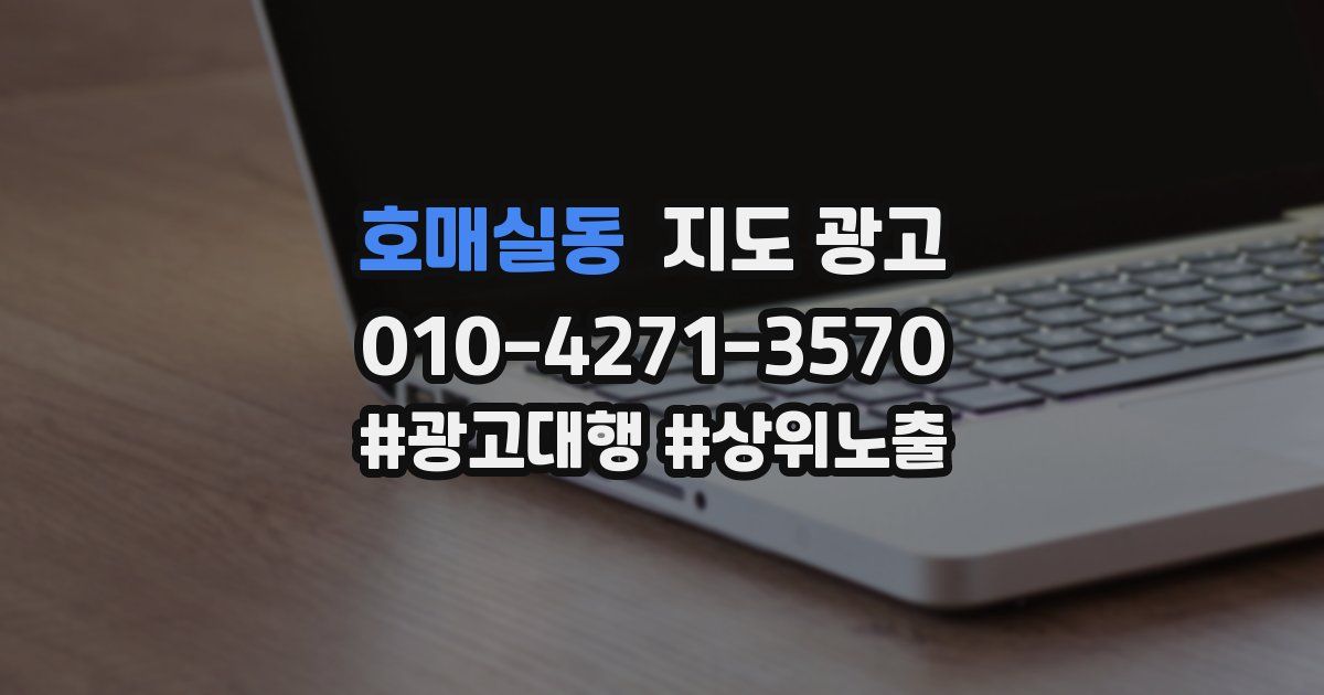 호매실동 지도 광고