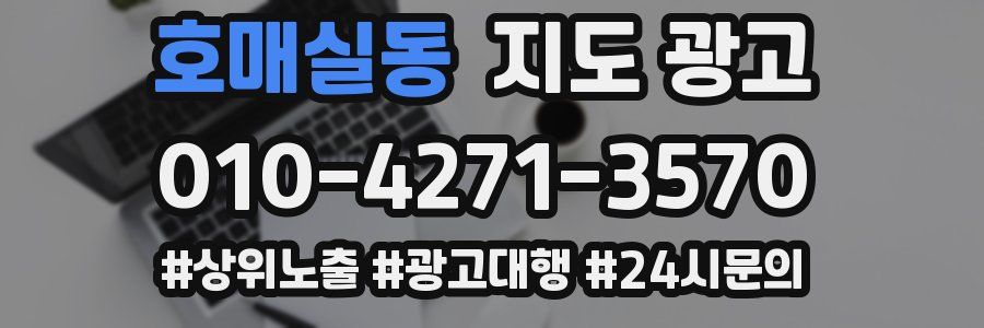 호매실동 지도 광고