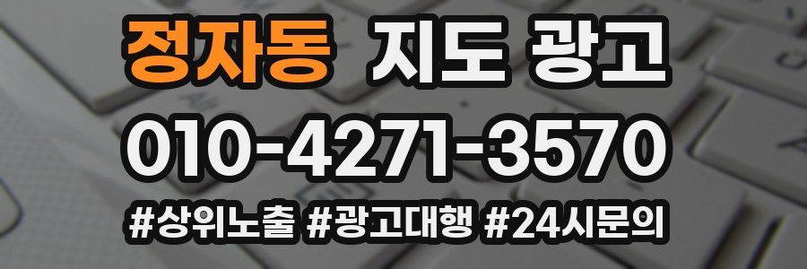 정자동 지도 광고
