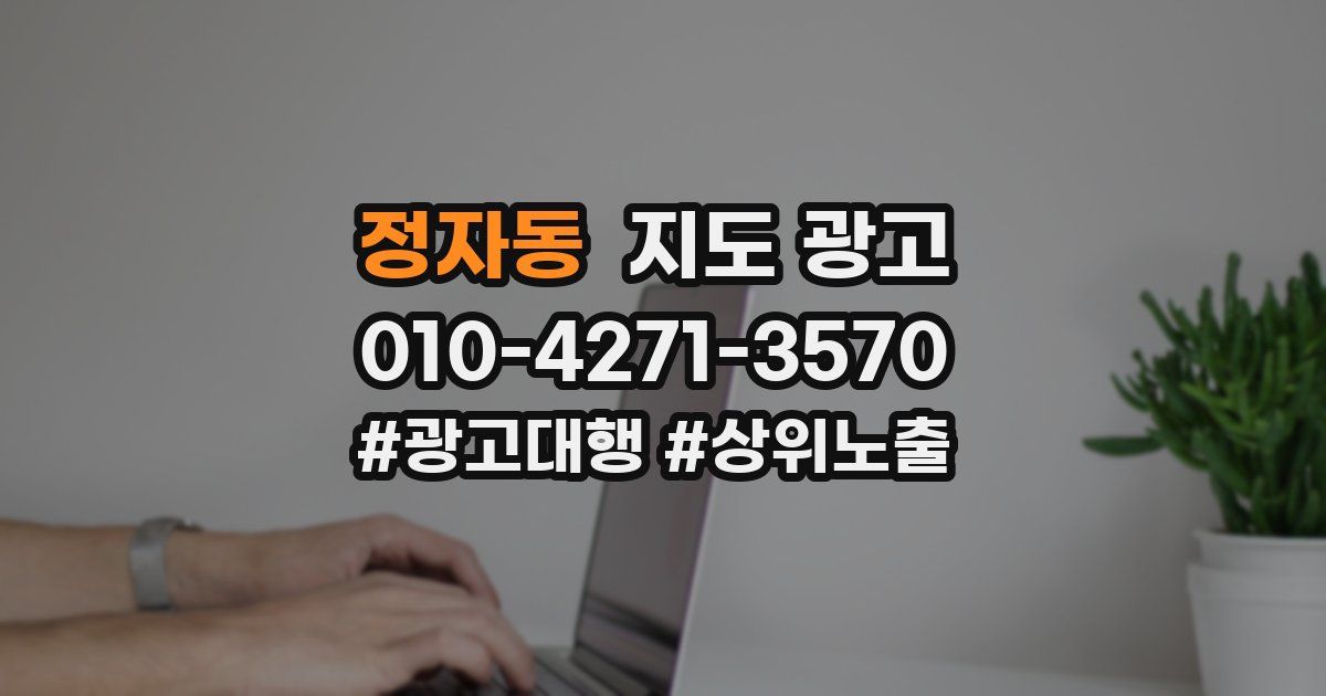 정자동 지도 광고