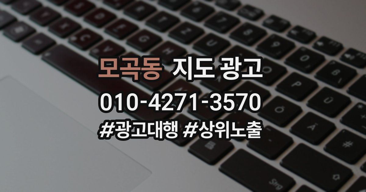 모곡동 지도 광고