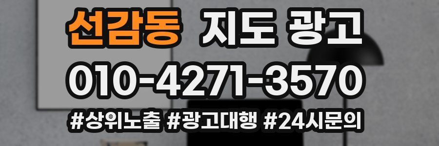 선감동 지도 광고